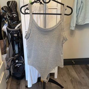 H&M grey bodysuit
